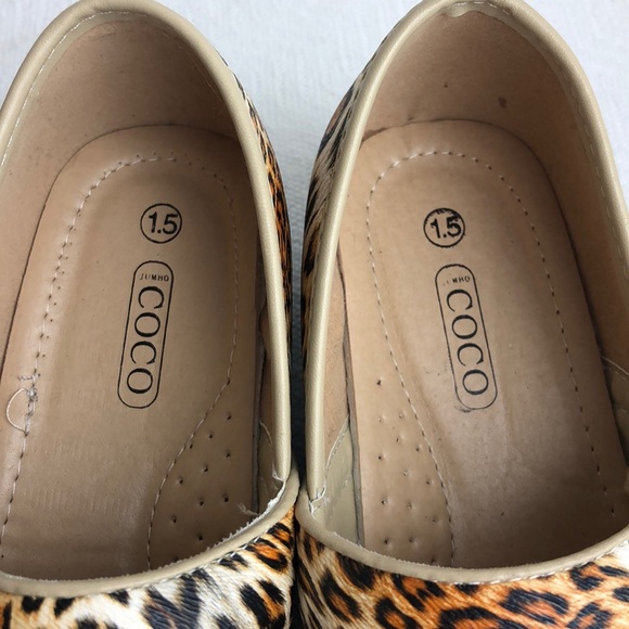COCO JUMBO GIRLS CLOG Cheetah Leopard Size 1.5 NEW - Picture 3 of 8